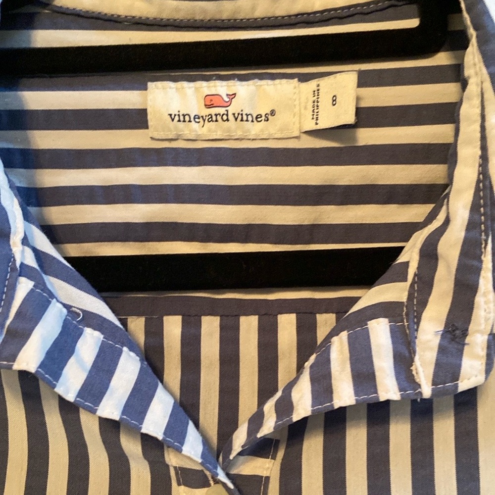 Vineyard Vines🐳Seersucker Shirt Dress - Picture 4 of 5